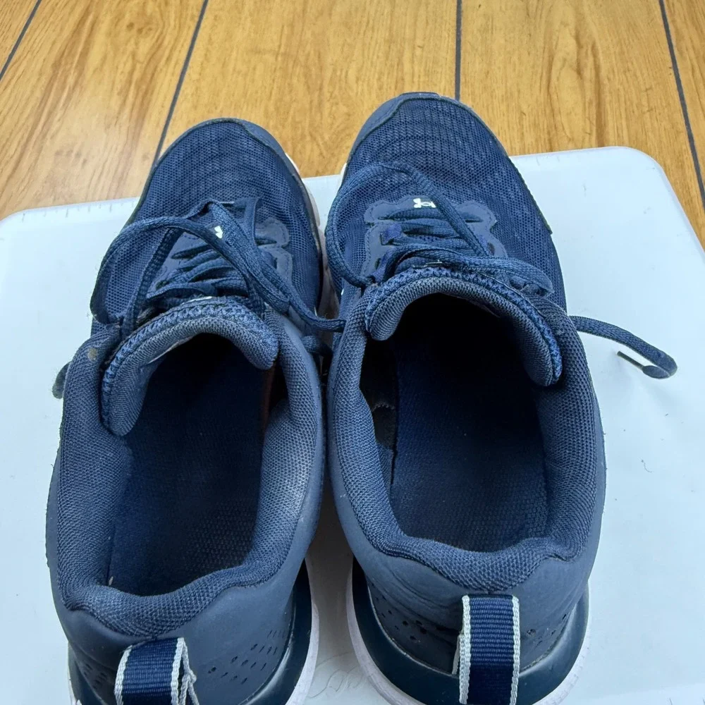 Under Armour Charged Assert 9 Mens 7.5 4E Extra Wide Navy Blue 3024857-400